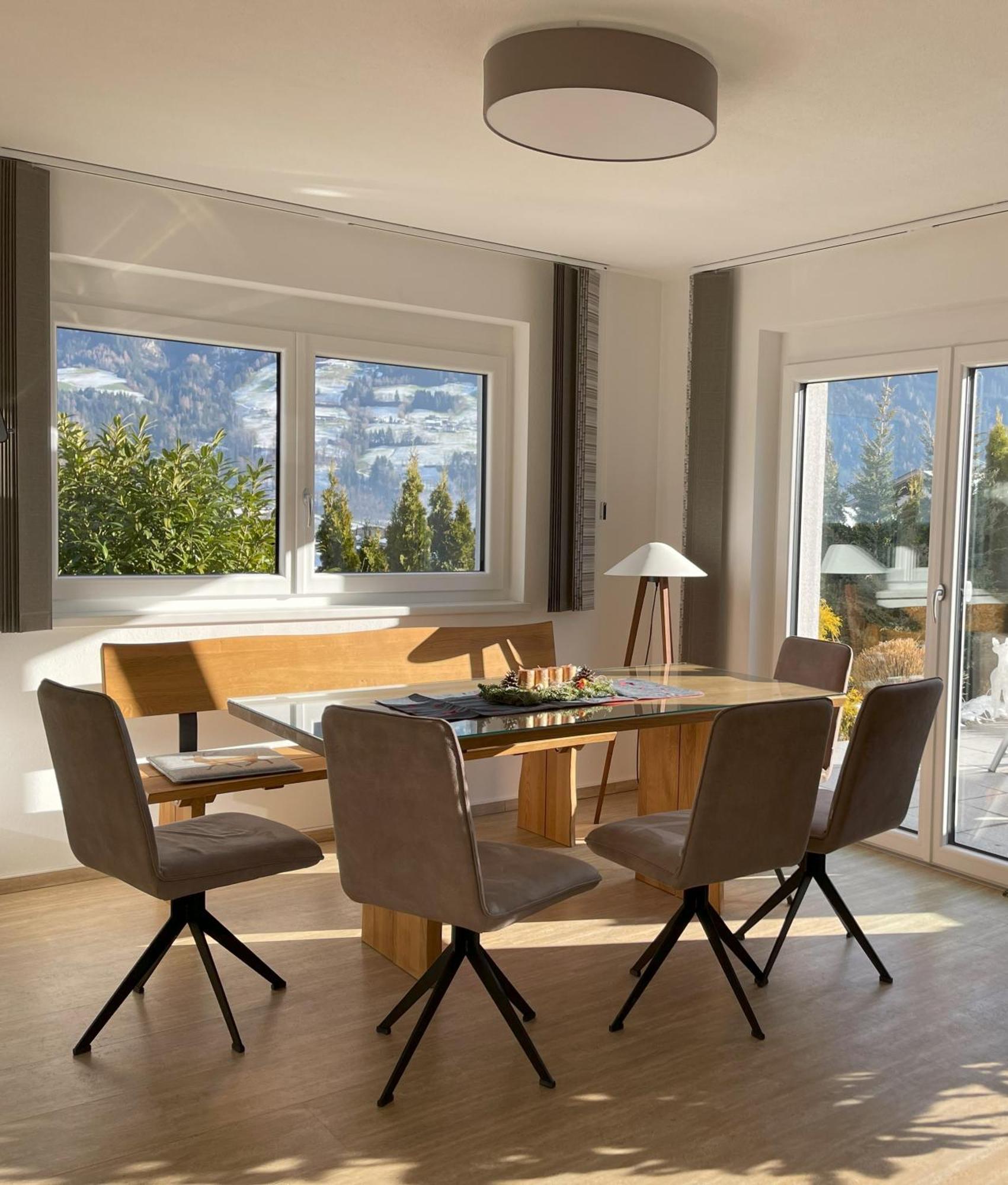 H21: Modern Holiday Home with Wellness Area and Panoramic Rooftop Terrace Fuegen Exterior photo